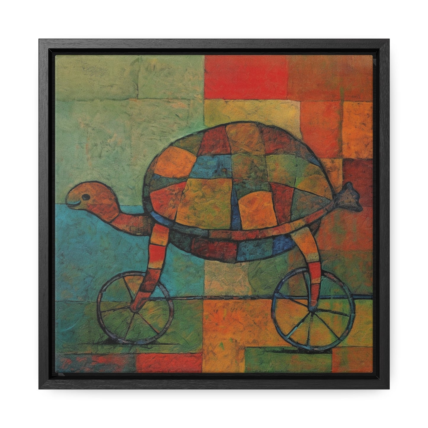 Turtle 19, Gallery Canvas Wraps, Square Frame