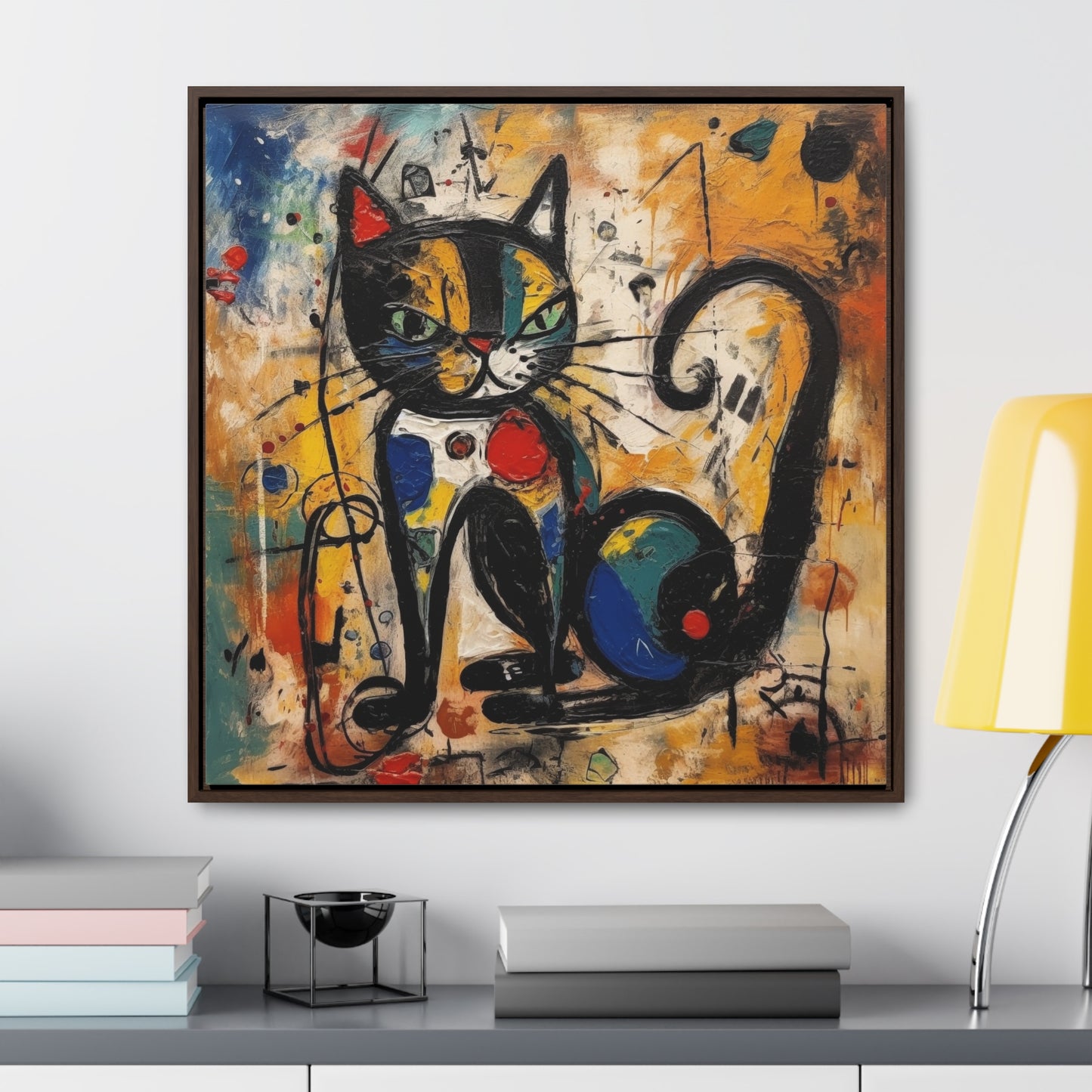 Cat 102, Gallery Canvas Wraps, Square Frame