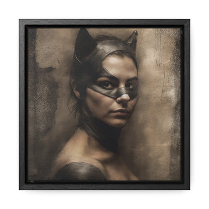 Cat Woman 13, Gallery Canvas Wraps, Square Frame