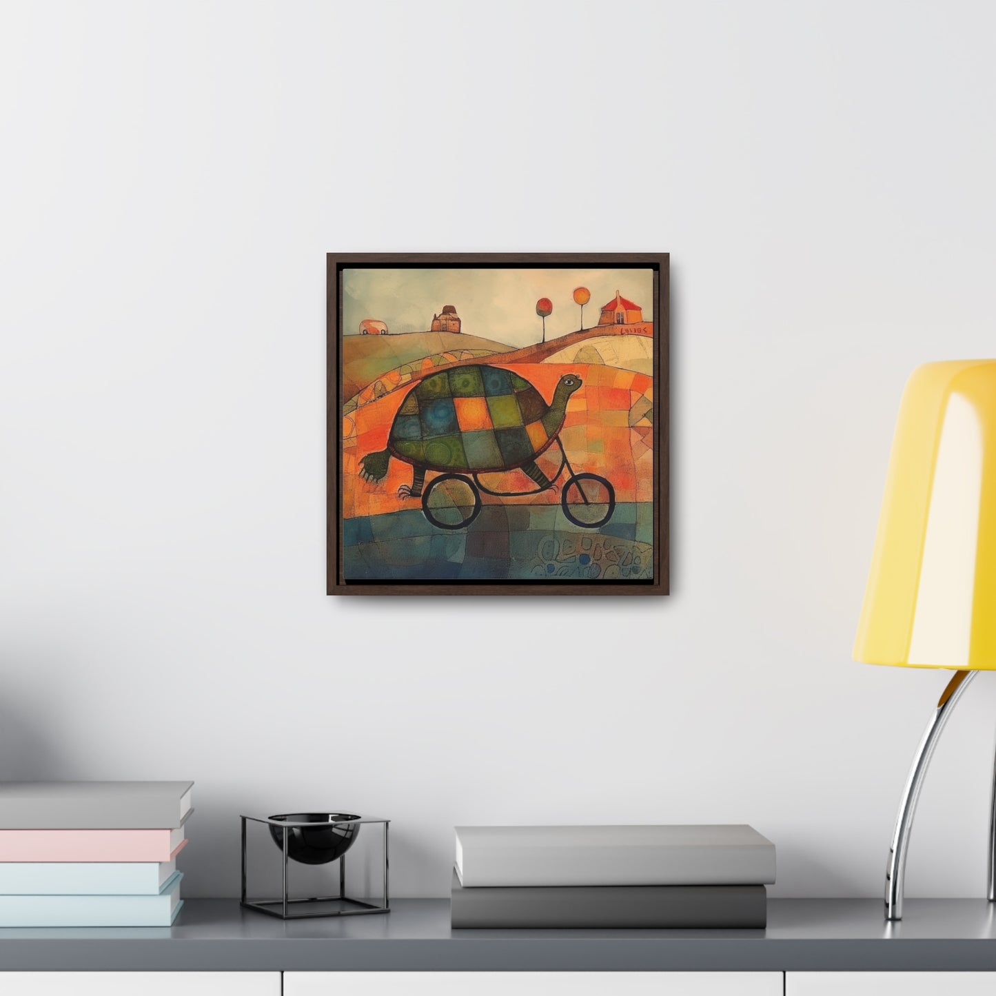 Turtle 13, Gallery Canvas Wraps, Square Frame