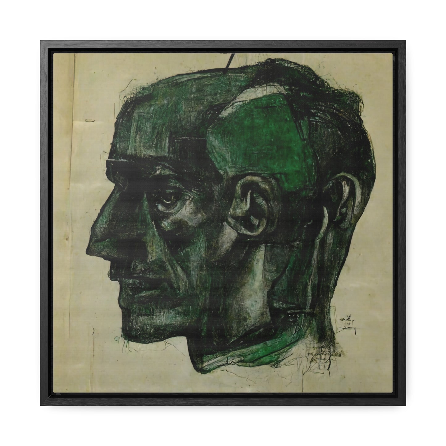 Heads 6, Valentinii, Gallery Canvas Wraps, Square Frame