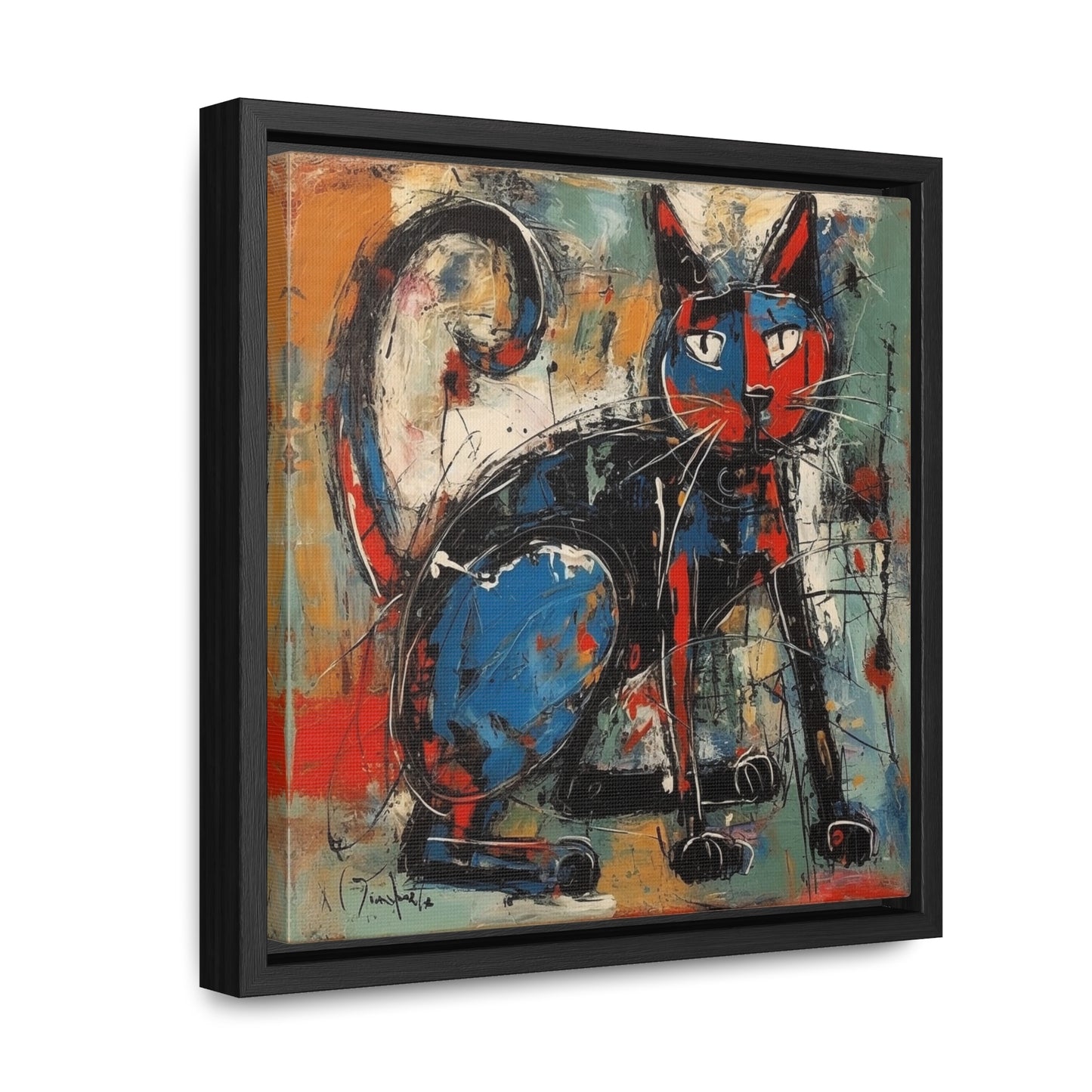 Cat 39, Gallery Canvas Wraps, Square Frame