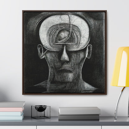 Brain 39, Valentinii, Gallery Canvas Wraps, Square Frame