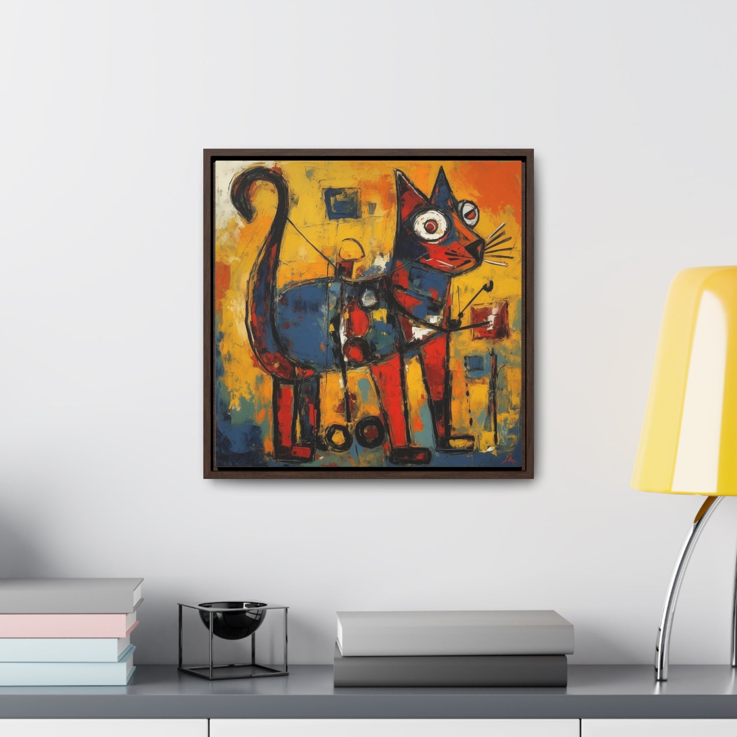 Cat 95, Gallery Canvas Wraps, Square Frame