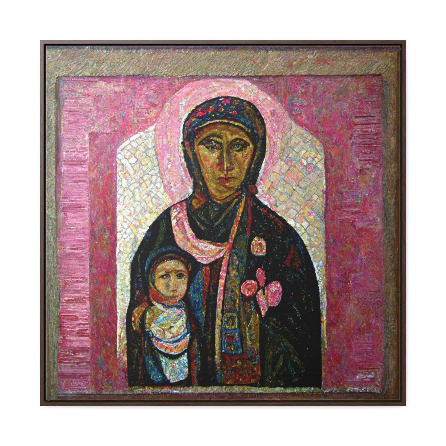 Mary and the Child 27, Valentinii, Gallery Canvas Wraps, Square Frame