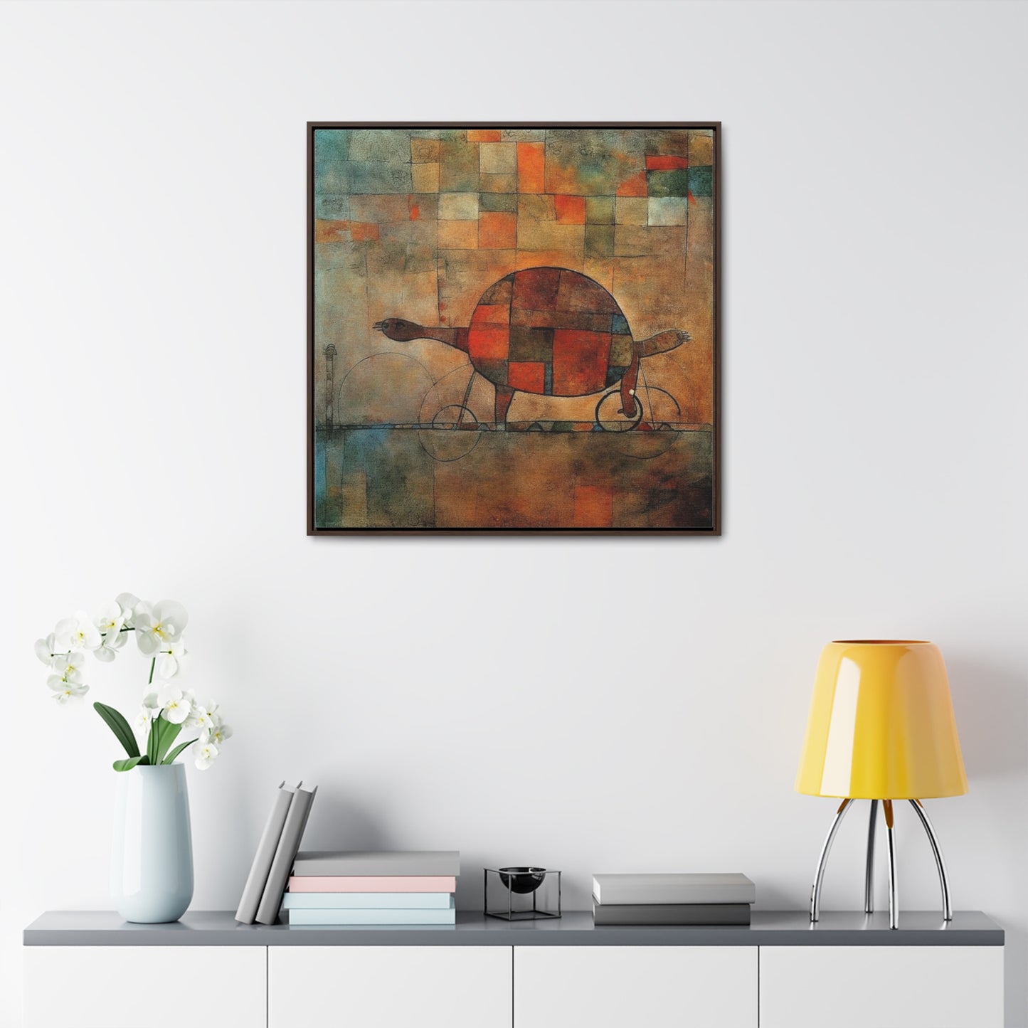 Turtle 11, Gallery Canvas Wraps, Square Frame