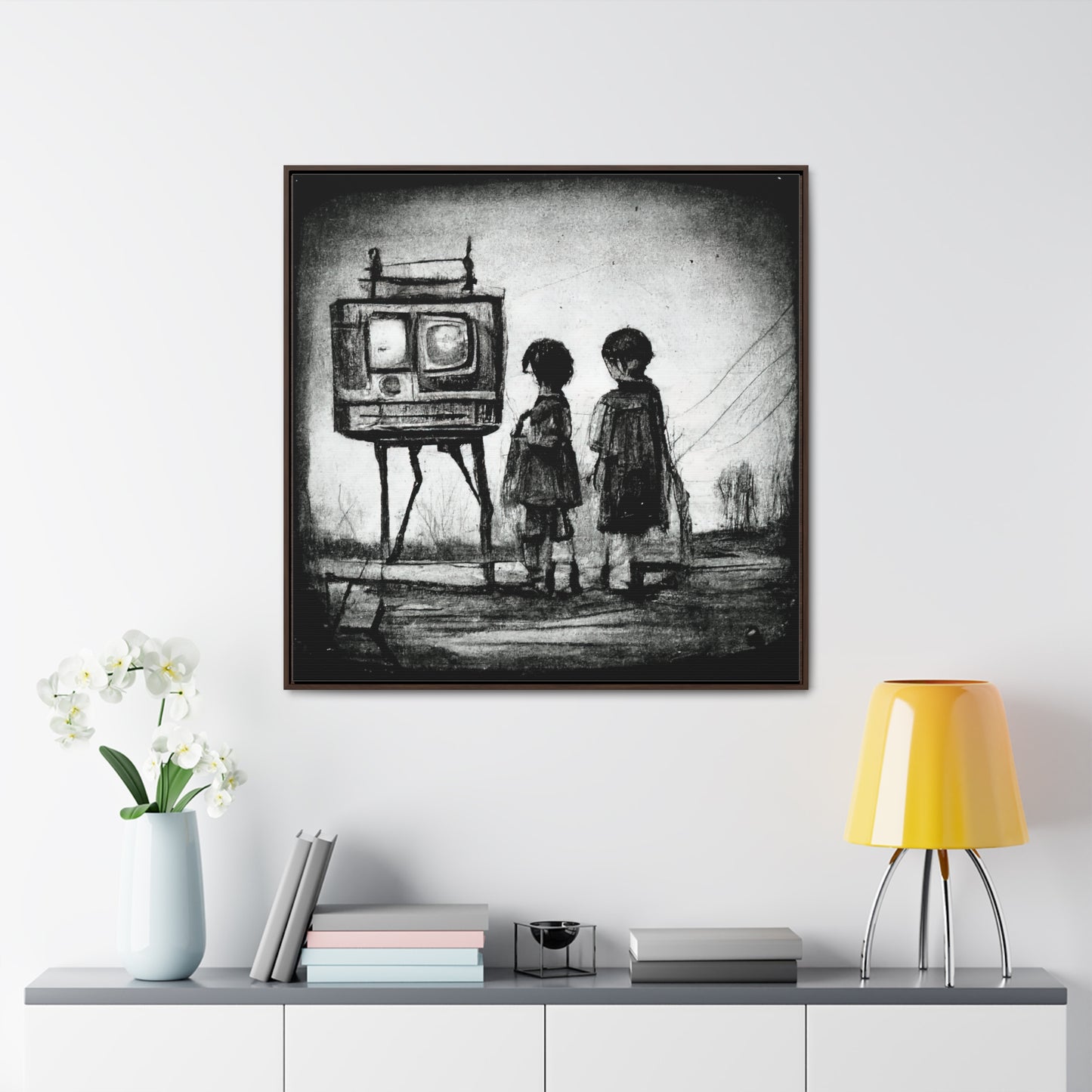 Childhood Wave 7, Valentinii, Gallery Canvas Wraps, Square Frame