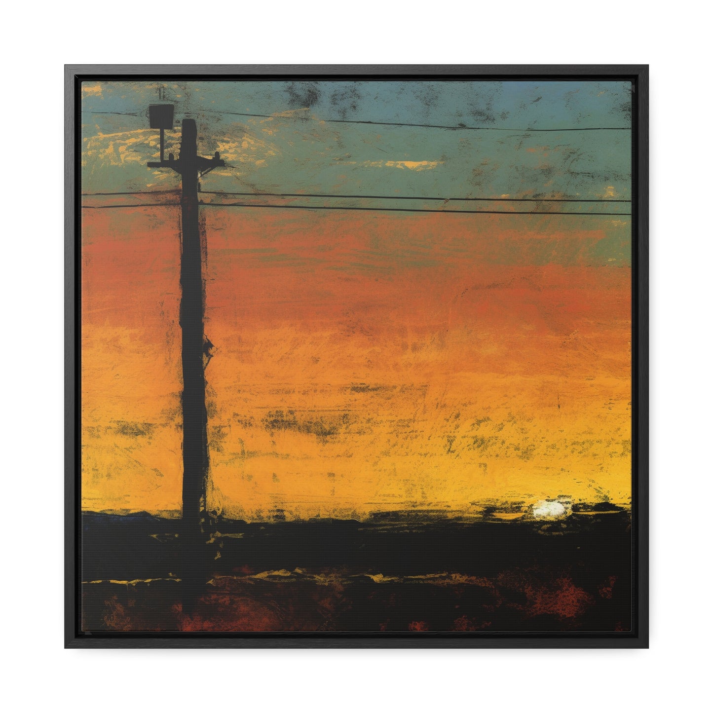 Land of the Sun 82, Valentinii, Gallery Canvas Wraps, Square Frame