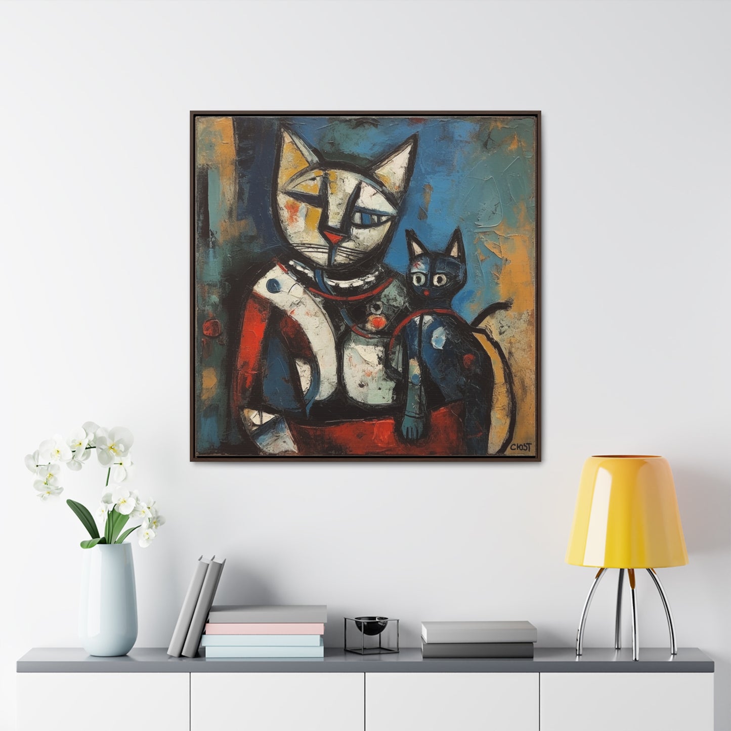 Cat 83, Gallery Canvas Wraps, Square Frame