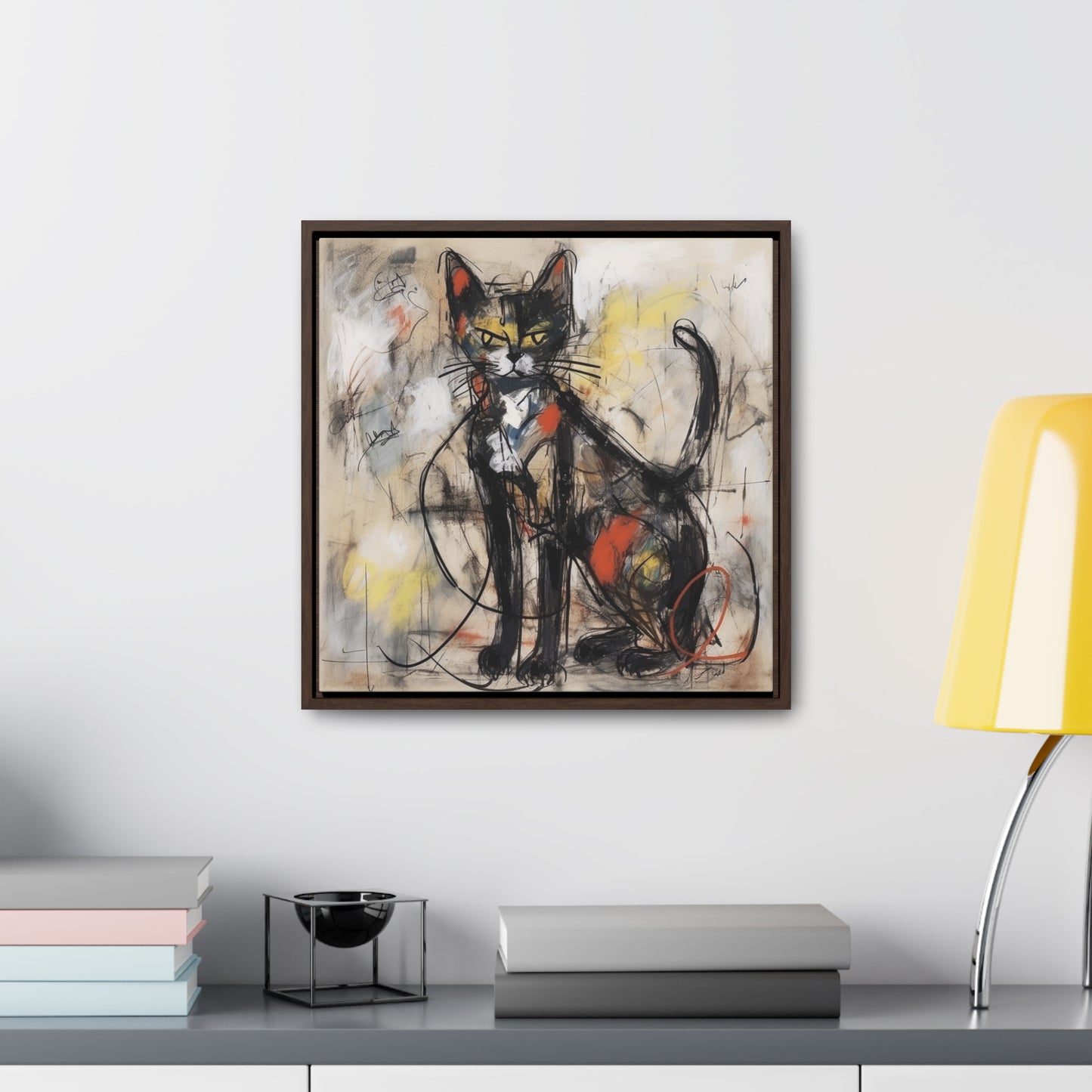 Cat 57, Gallery Canvas Wraps, Square Frame