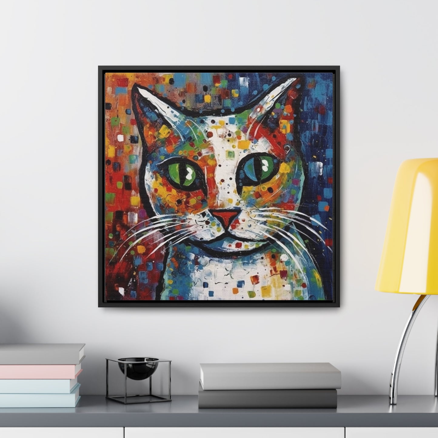 Cat 130, Gallery Canvas Wraps, Square Frame