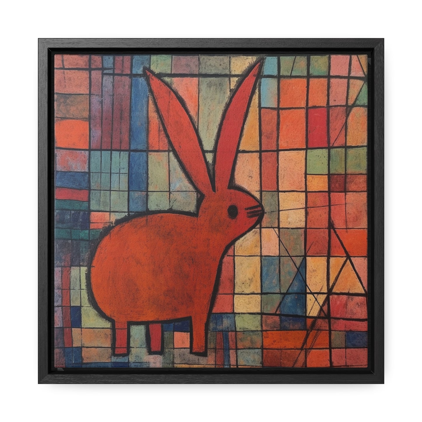 Rabbit 32, Gallery Canvas Wraps, Square Frame