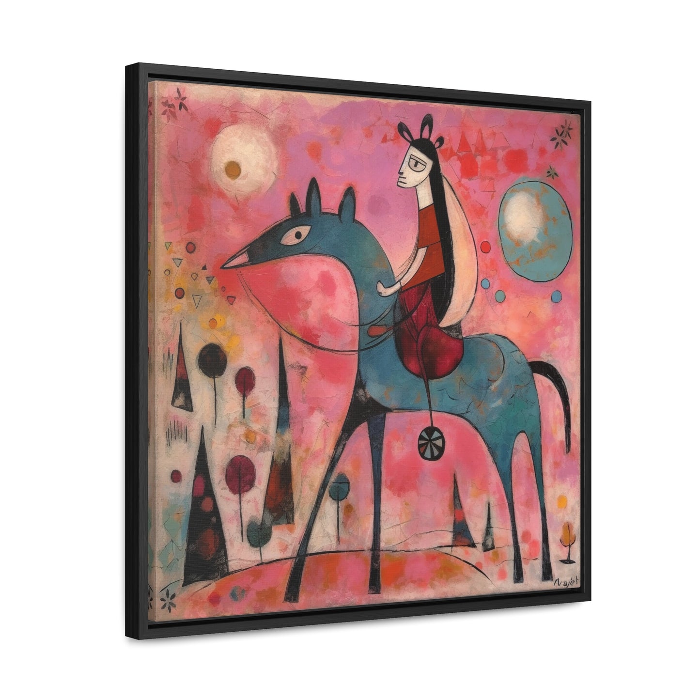 The Dreams of the Child 45, Gallery Canvas Wraps, Square Frame