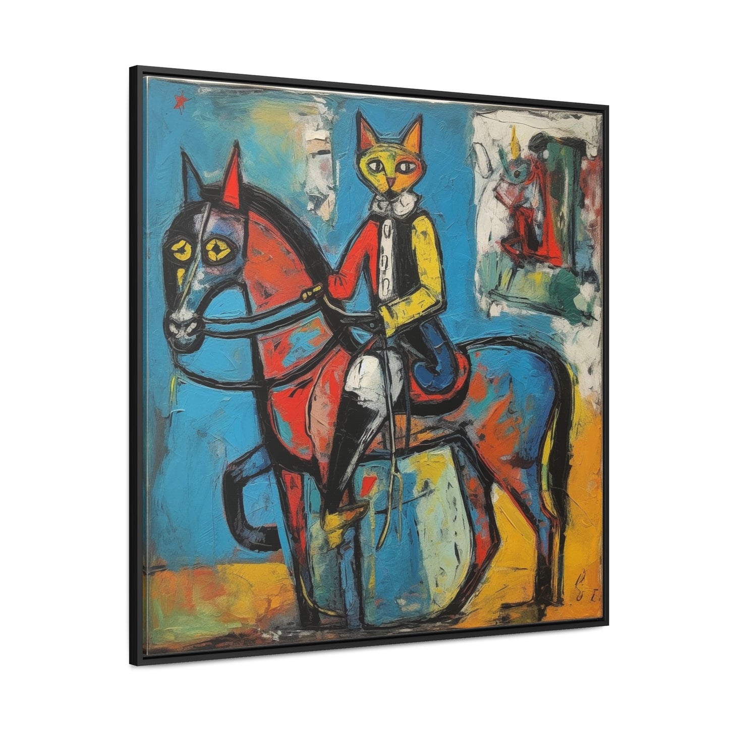 Cat 109, Gallery Canvas Wraps, Square Frame