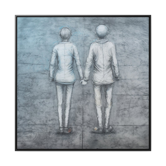 The Courage of Vulnerability, Valentinii, Gallery Canvas Wraps, Square Frame