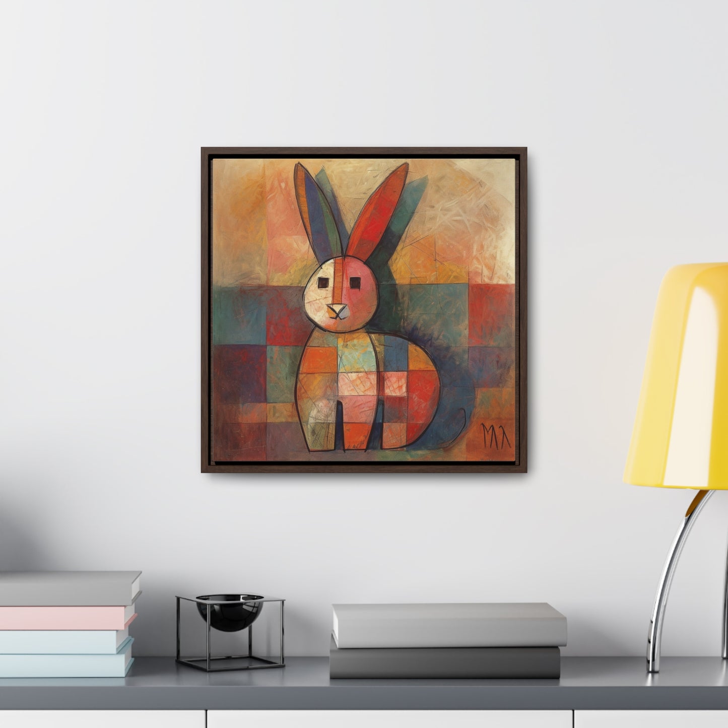 Rabbit 36, Gallery Canvas Wraps, Square Frame