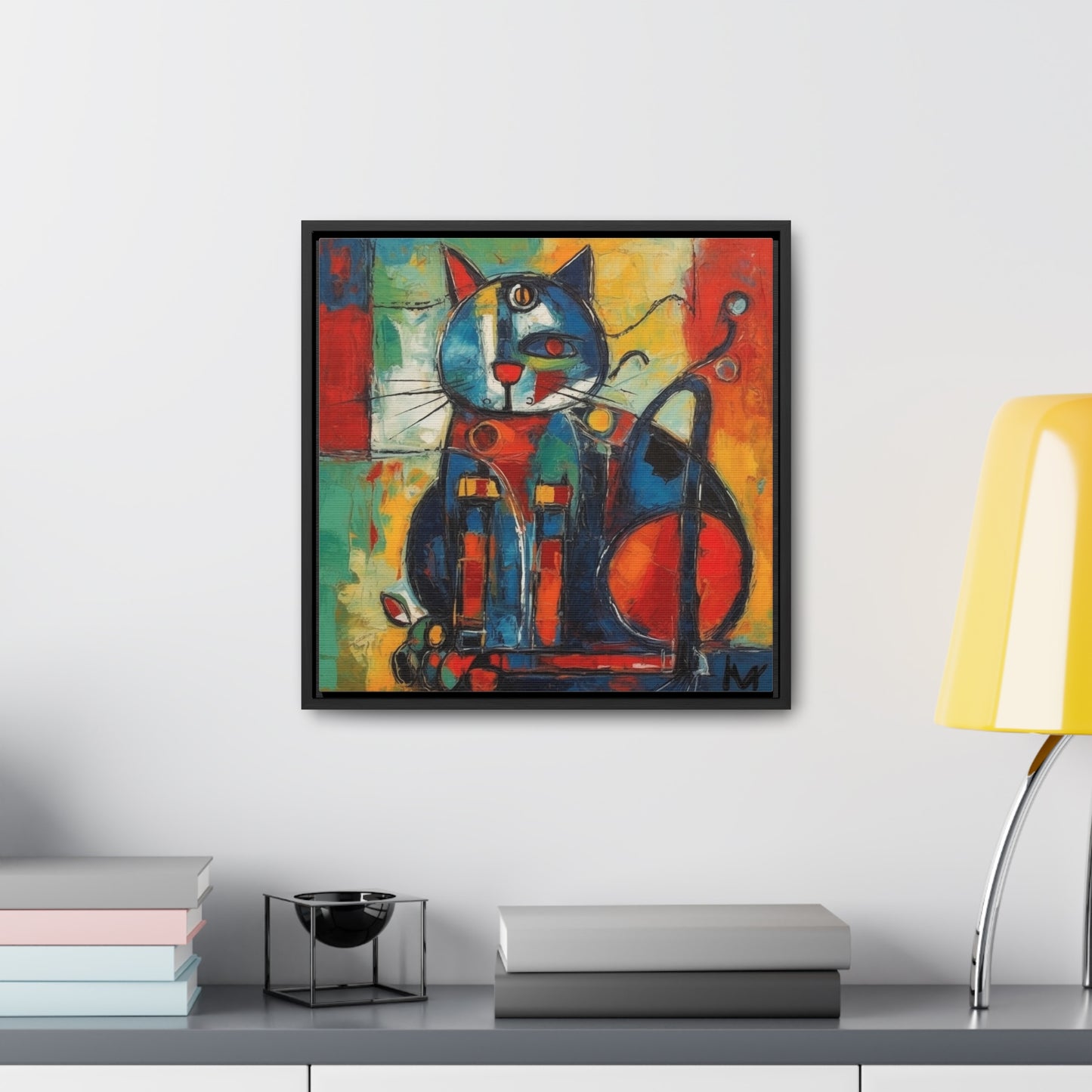 Cat 69, Gallery Canvas Wraps, Square Frame