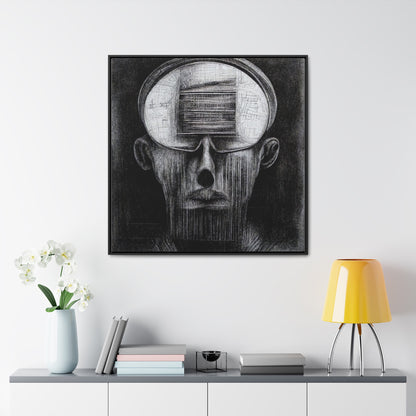 Brain 48, Valentinii, Gallery Canvas Wraps, Square Frame