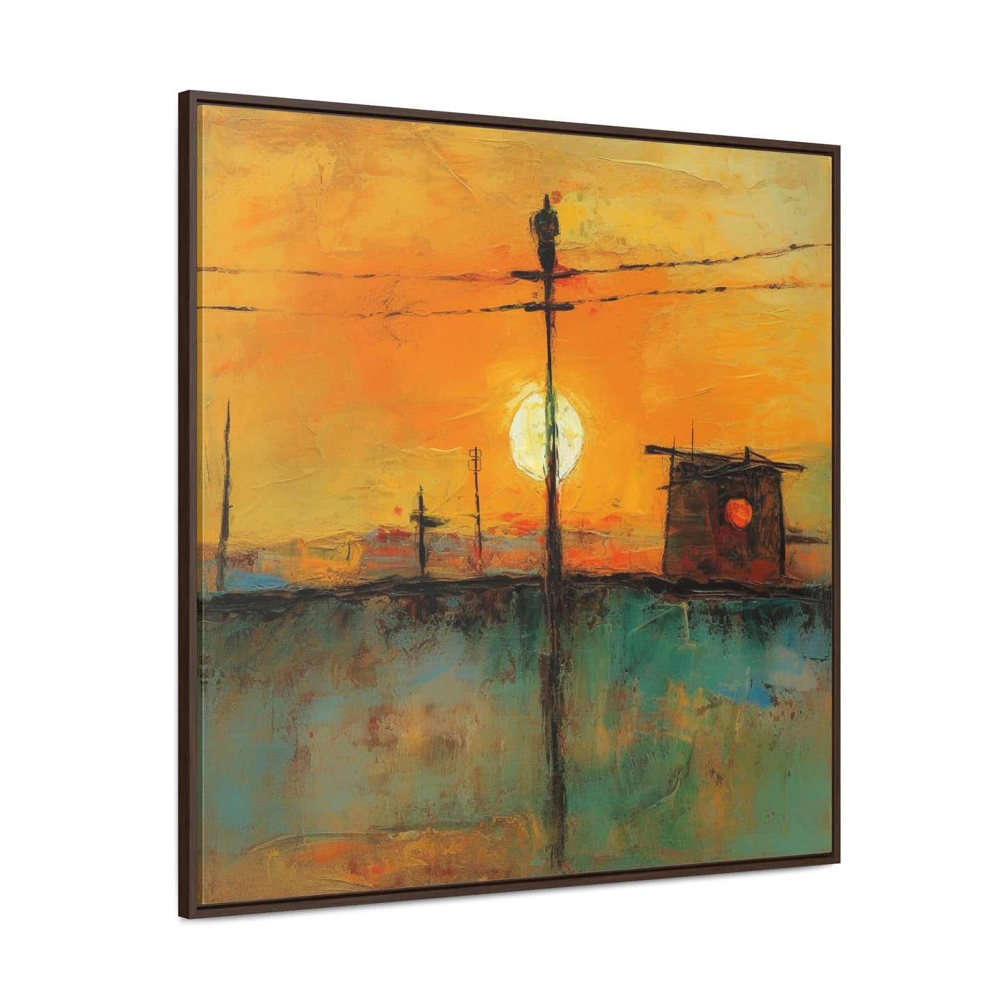 Land of the Sun 50, Valentinii, Gallery Canvas Wraps, Square Frame