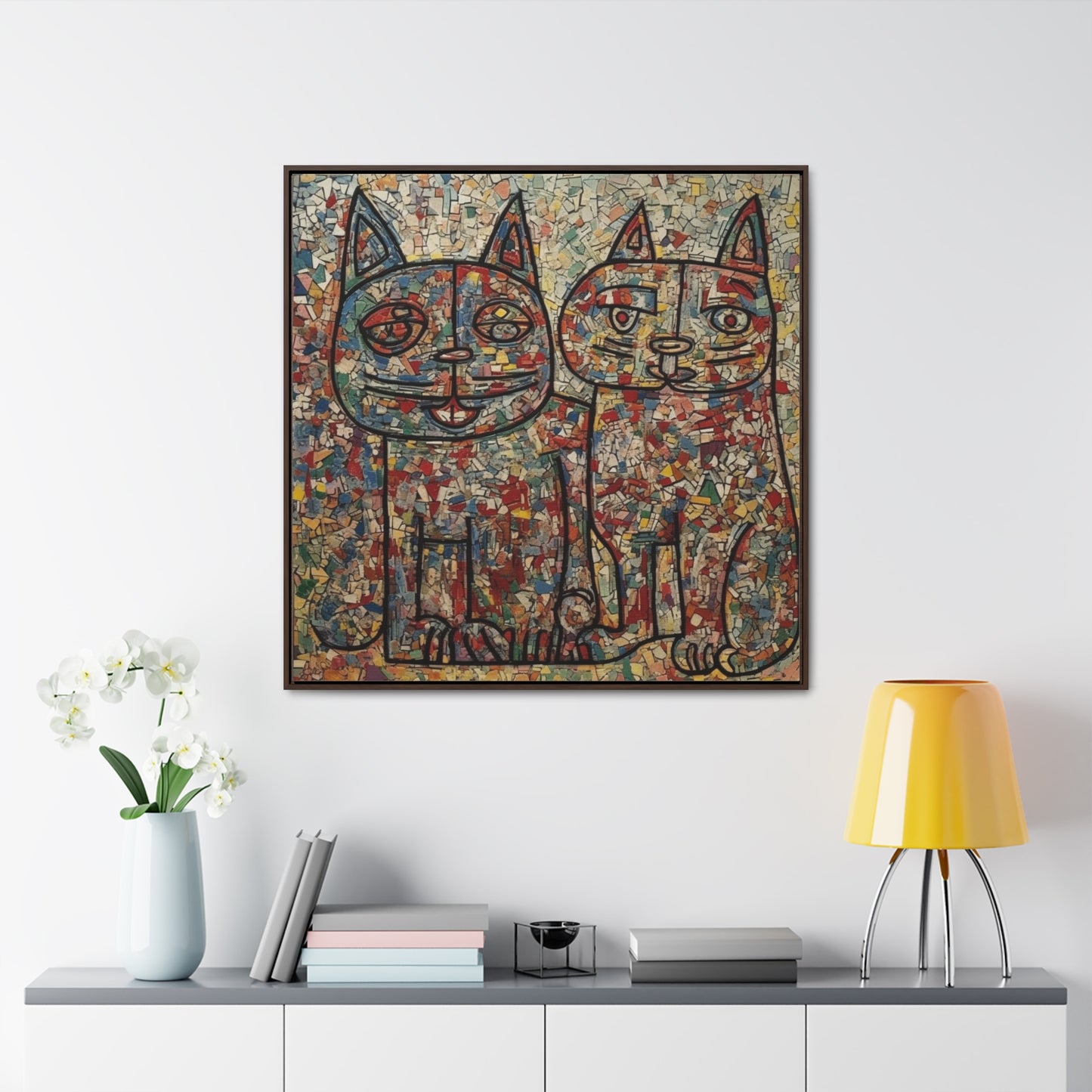 Cat 5, Gallery Canvas Wraps, Square Frame