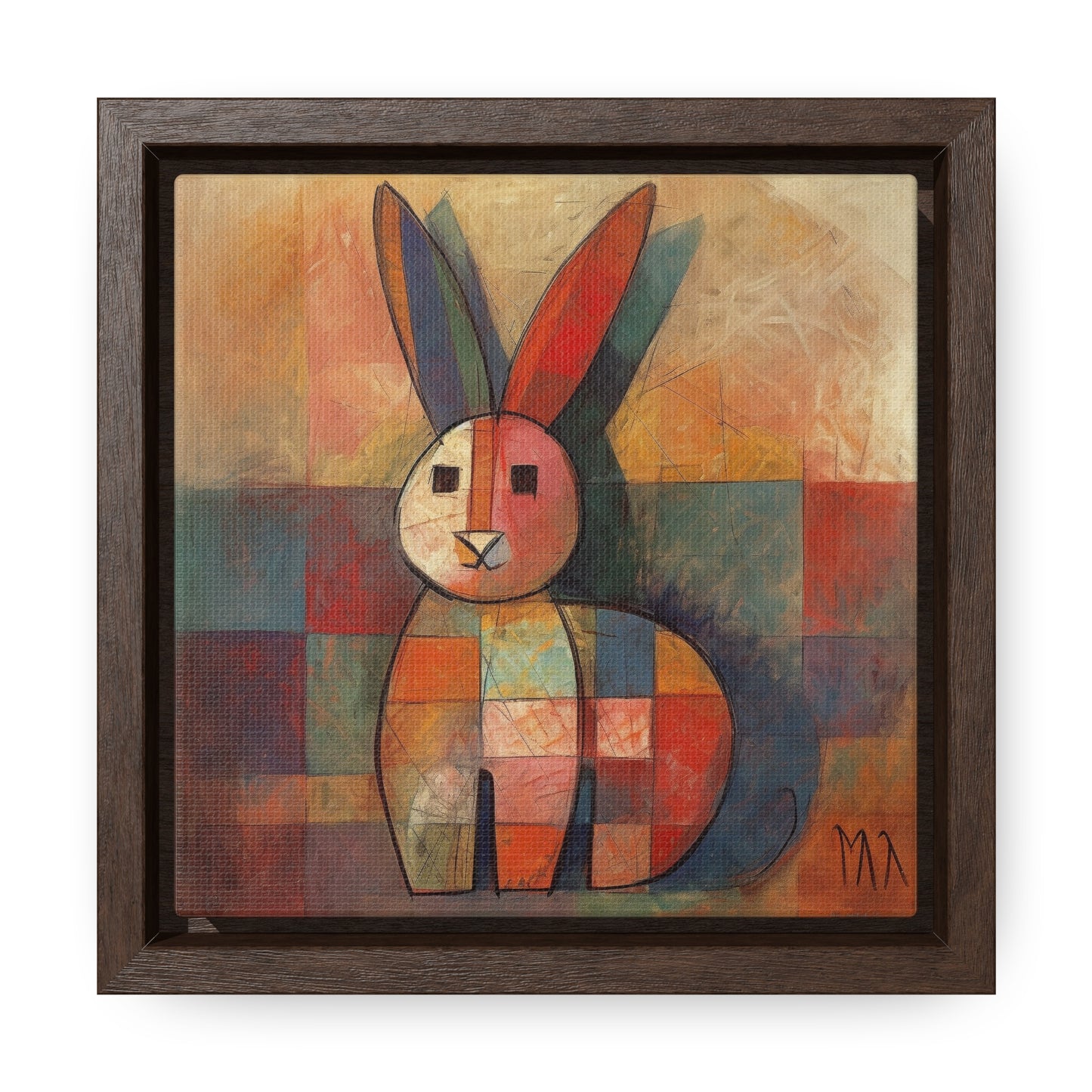 Rabbit 36, Gallery Canvas Wraps, Square Frame