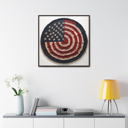 Flag 16, Gallery Canvas Wraps, Square Frame