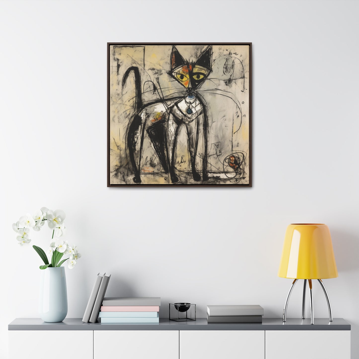 Cat 51, Gallery Canvas Wraps, Square Frame