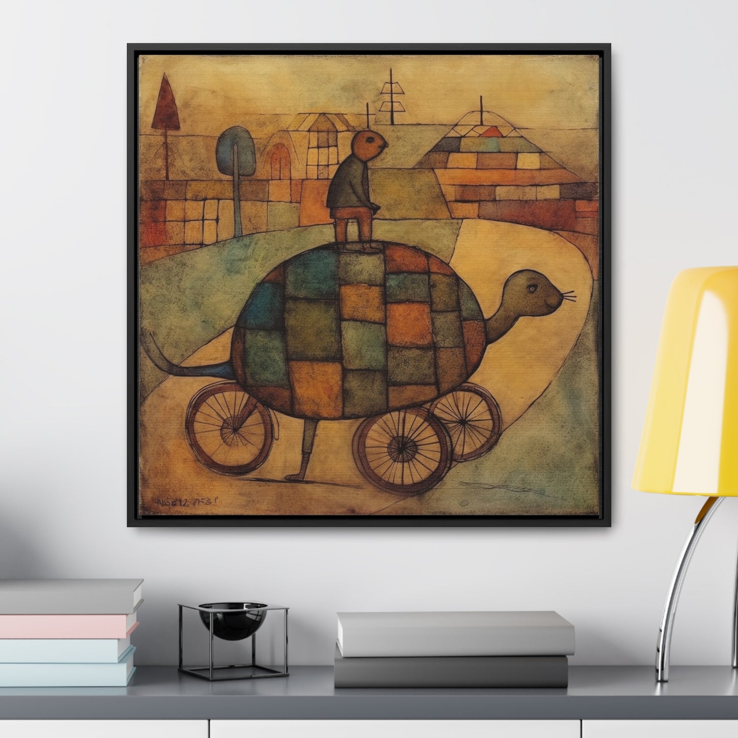 Turtle 14, Gallery Canvas Wraps, Square Frame