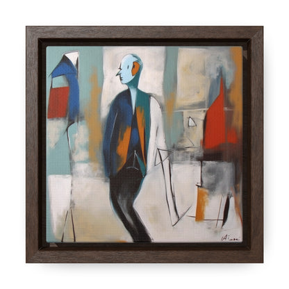 Sad Man 19, Gallery Canvas Wraps, Square Frame