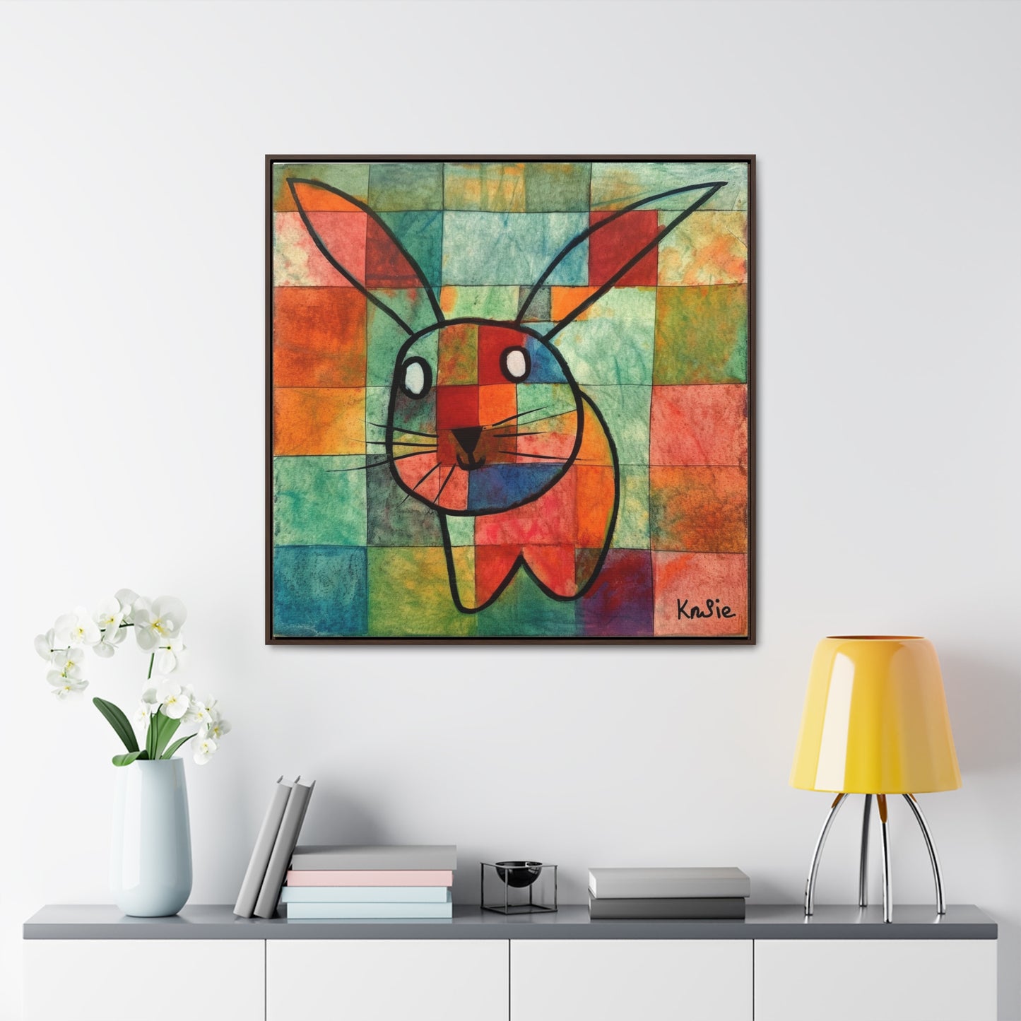 Rabbit 16, Gallery Canvas Wraps, Square Frame