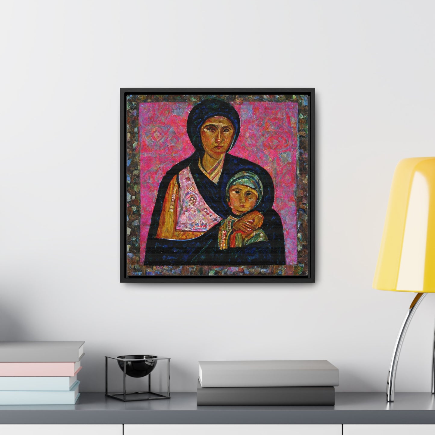 Mary and the Child 20, Valentinii, Gallery Canvas Wraps, Square Frame