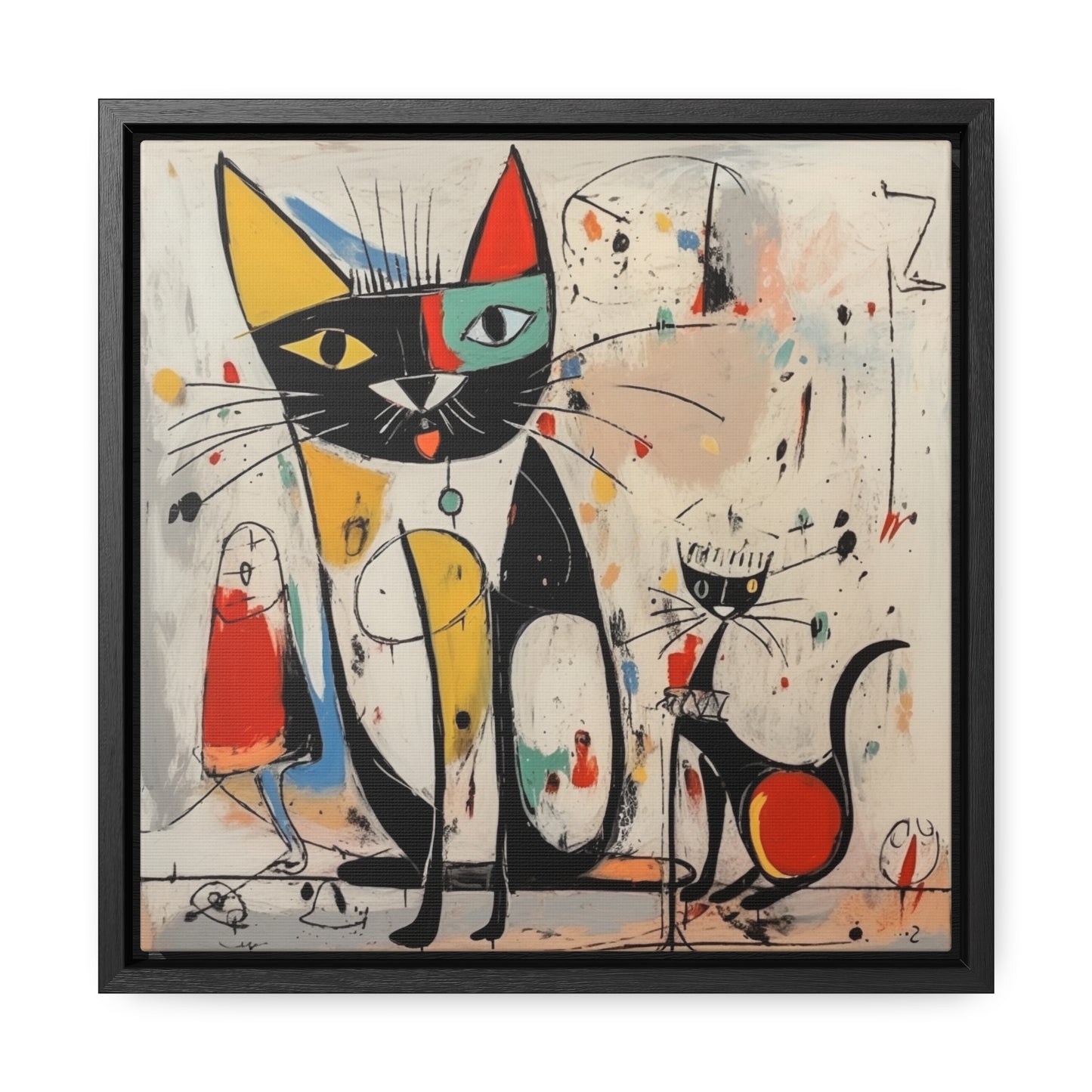 Cat 64, Gallery Canvas Wraps, Square Frame