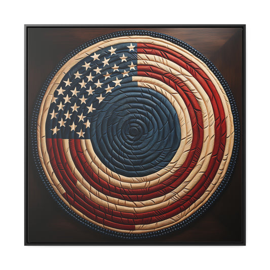 Flag 15, Gallery Canvas Wraps, Square Frame