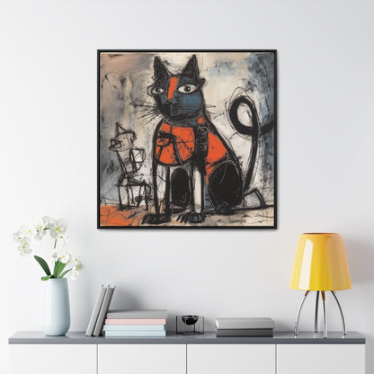 Cat 32, Gallery Canvas Wraps, Square Frame