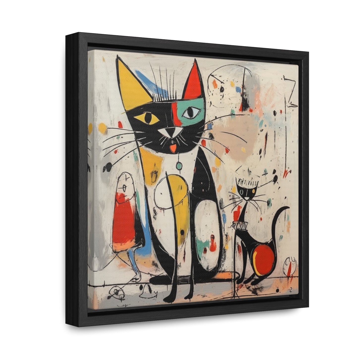 Cat 64, Gallery Canvas Wraps, Square Frame