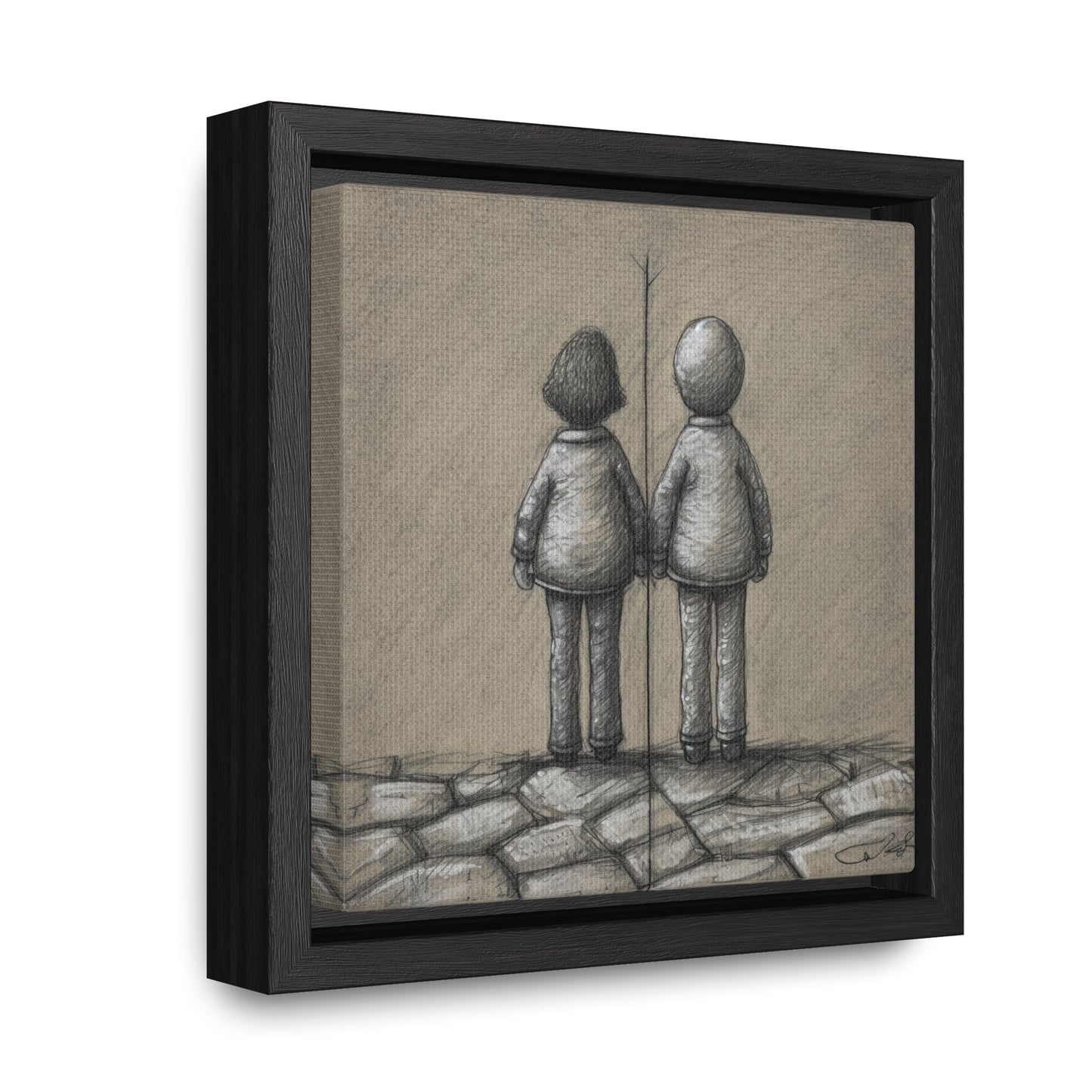 The Courage of Vulnerability 6, Valentinii, Gallery Canvas Wraps, Square Frame