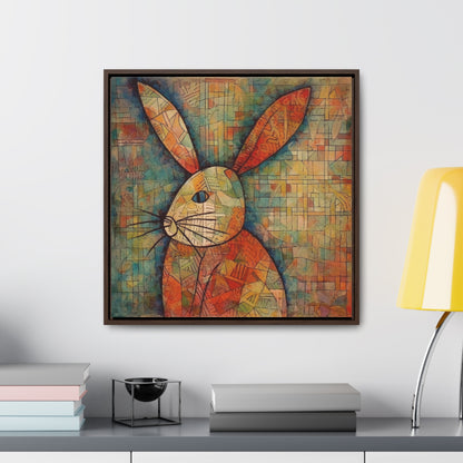 Rabbit 20, Gallery Canvas Wraps, Square Frame