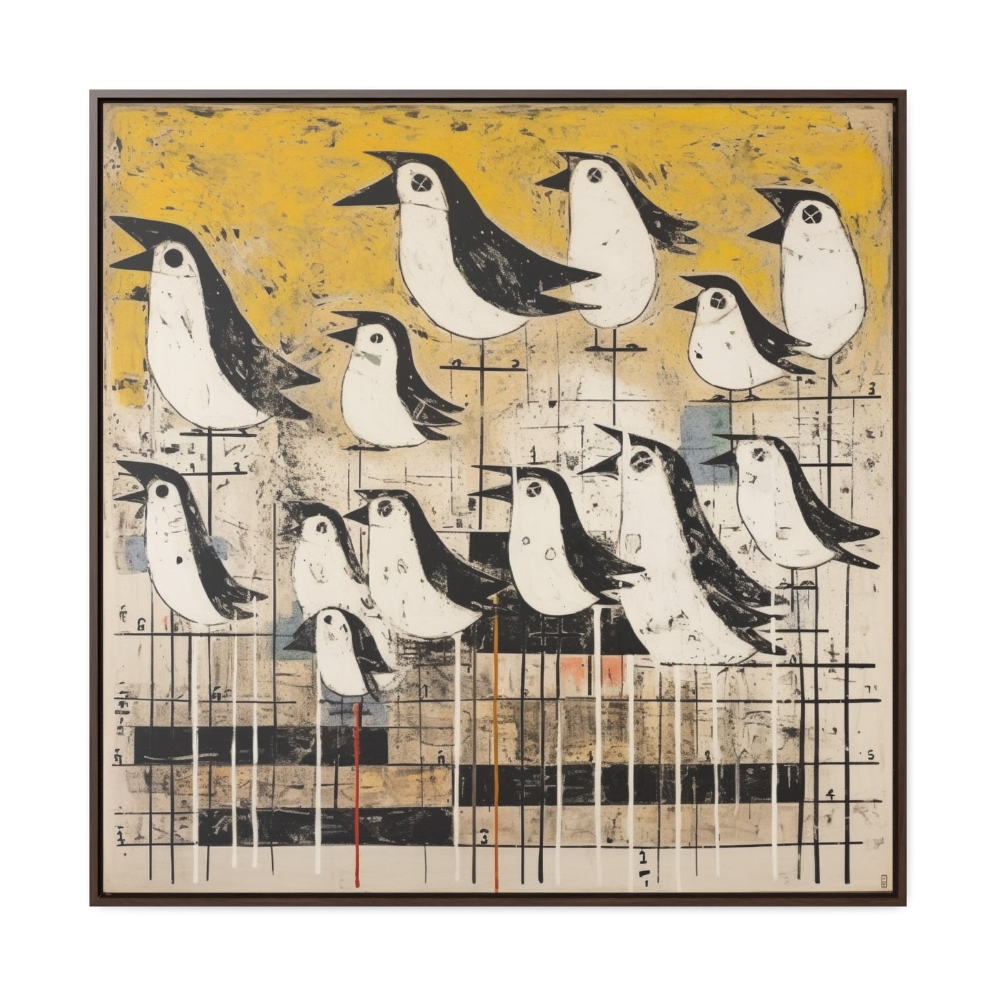 Bird 38, Gallery Canvas Wraps, Square Frame