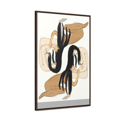 Mirrors, Original Eduard Pavel, Gallery Canvas Wraps, Vertical Frame