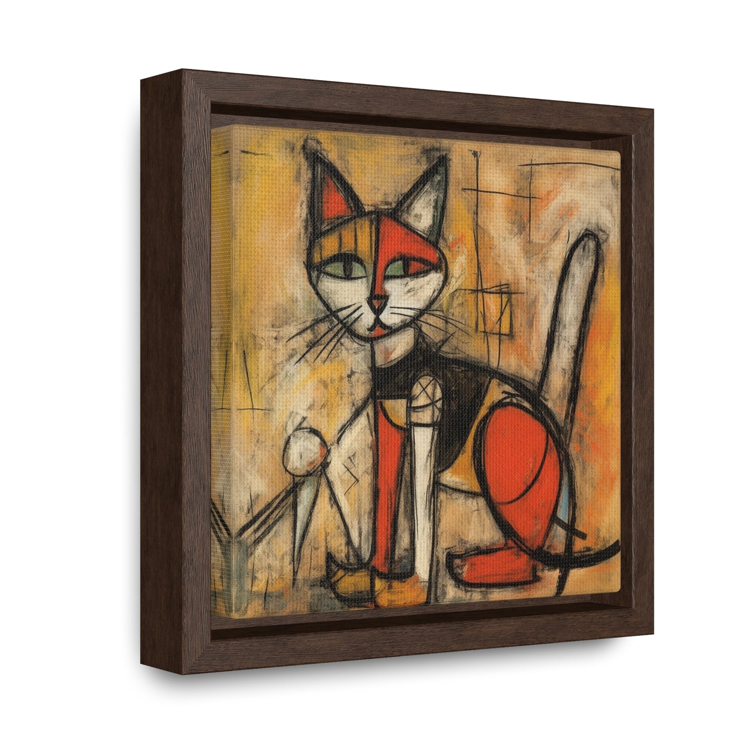 Cat 53, Gallery Canvas Wraps, Square Frame