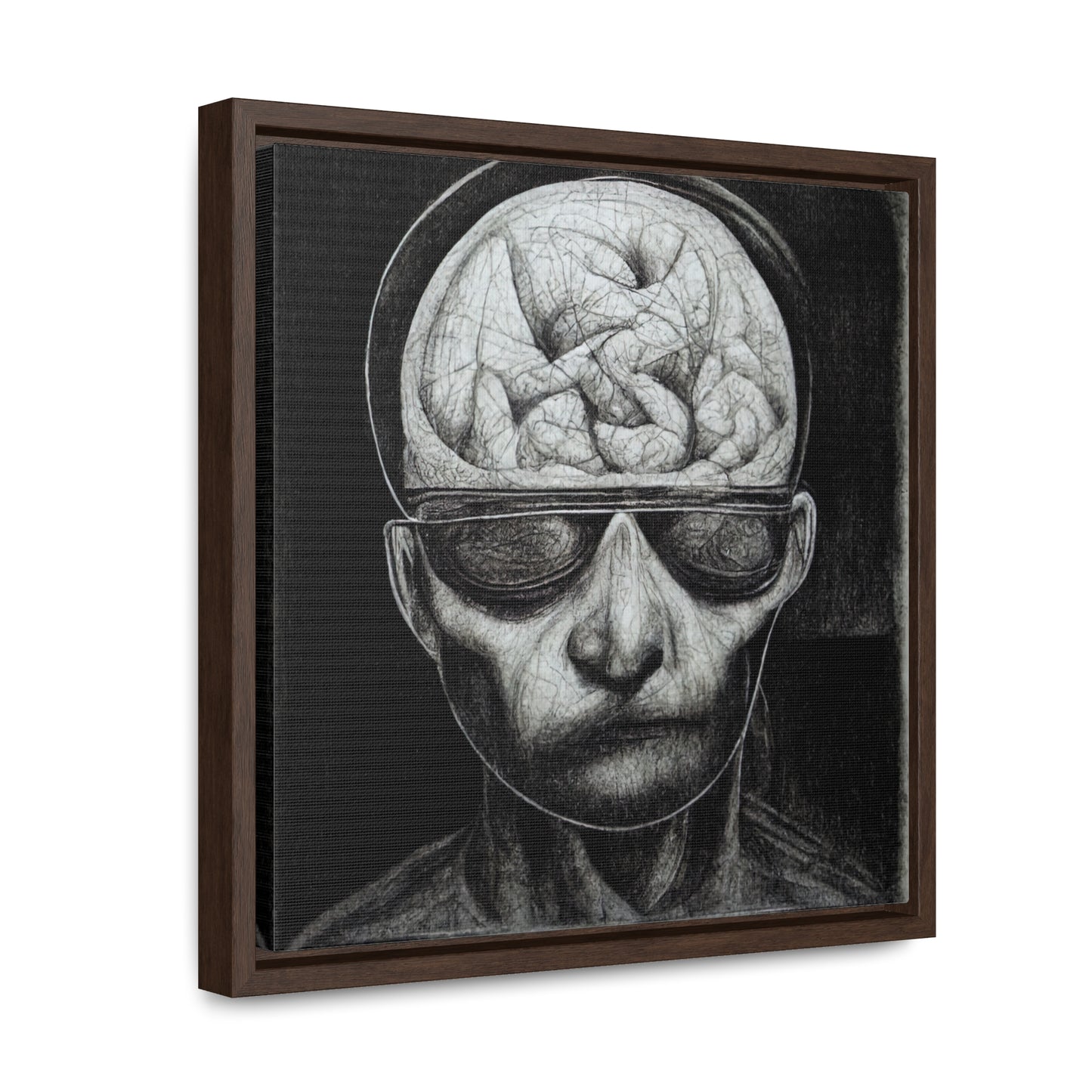 Brain 32, Valentinii, Gallery Canvas Wraps, Square Frame