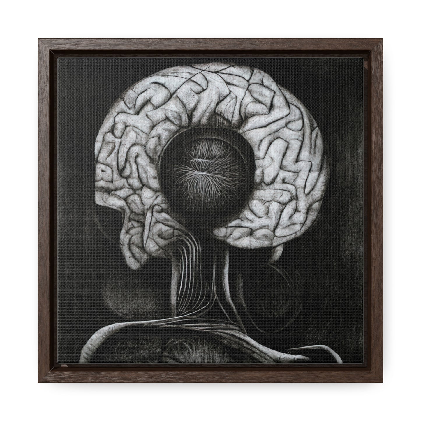 Brain 40, Valentinii, Gallery Canvas Wraps, Square Frame