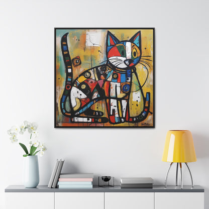 Cat 101, Gallery Canvas Wraps, Square Frame