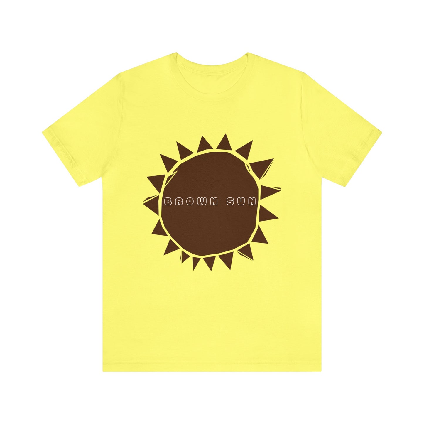 Brown Sun, Unisex Jersey Short Sleeve Tee