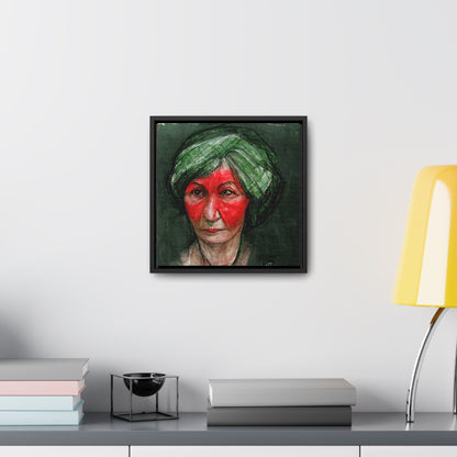 Loneliness Green Red 41, Valentinii, Gallery Canvas Wraps, Square Frame