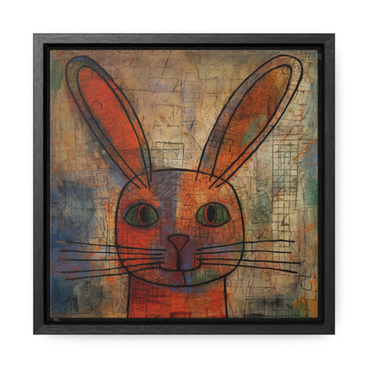 Rabbit 2, Gallery Canvas Wraps, Square Frame