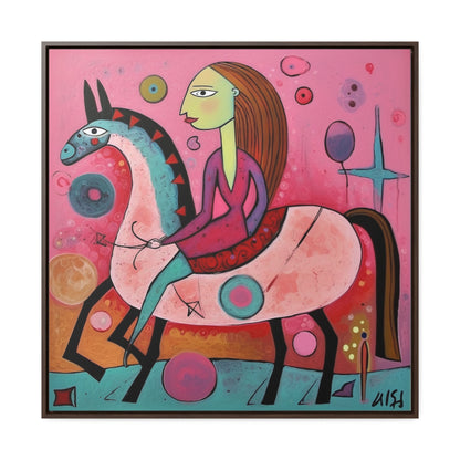 The Dreams of the Child 59, Gallery Canvas Wraps, Square Frame