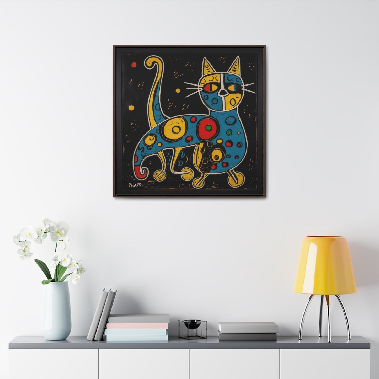 Cat 126, Gallery Canvas Wraps, Square Frame