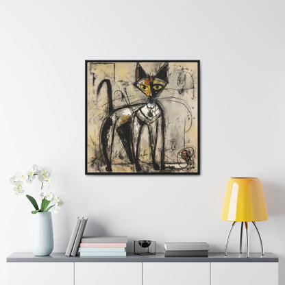 Cat 51, Gallery Canvas Wraps, Square Frame