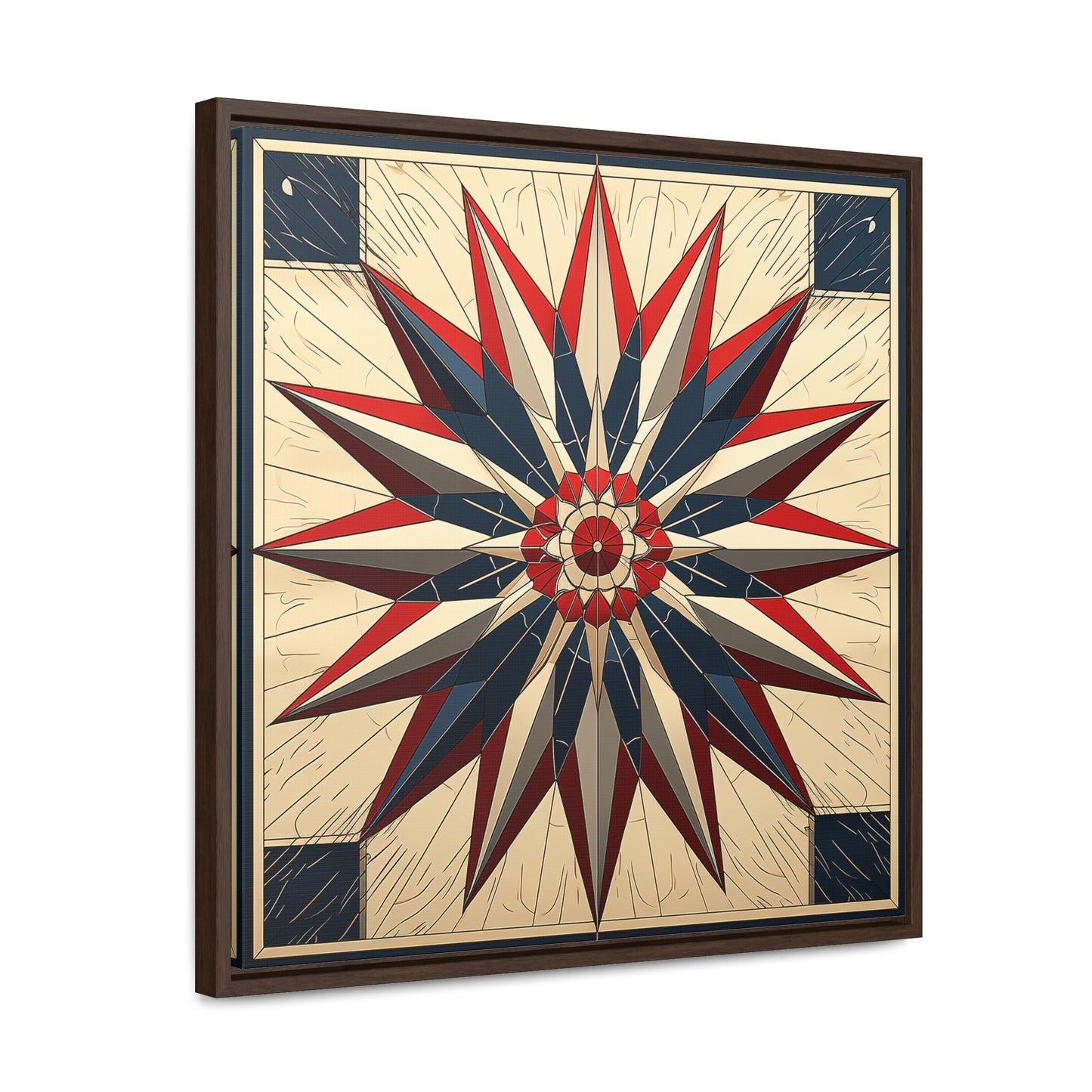 Flag 14, Gallery Canvas Wraps, Square Frame